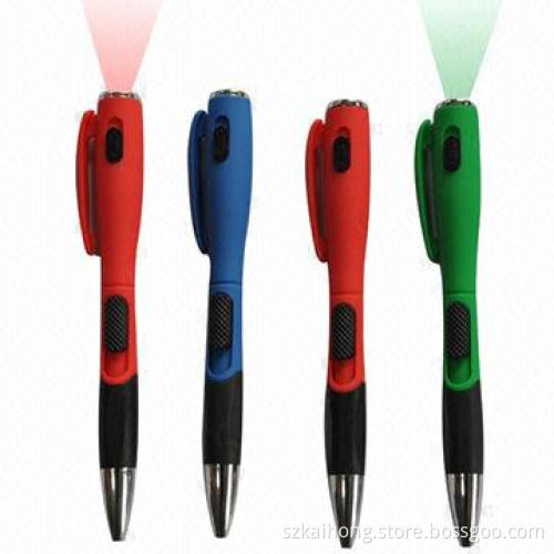 Promotional LED Ballpoint Pens, Available in Black or Blue Ink Colors